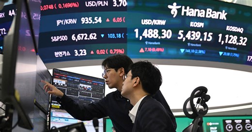 South Korea market volatility nears record high after $13 billion foreign investor selloff