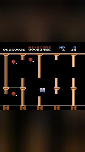 Mappy NES - Short Gameplay #shorts #nintendo #gaming #games #shortvideo