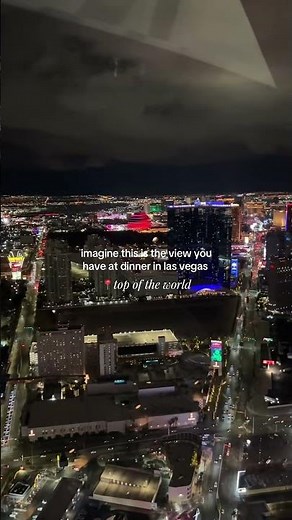 POV: Your Dinner View in Las Vegas 🌃