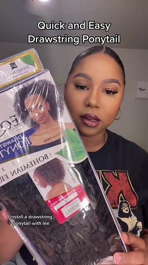Quick and Easy Drawstring Ponytail - Protective Natural Hairstyles