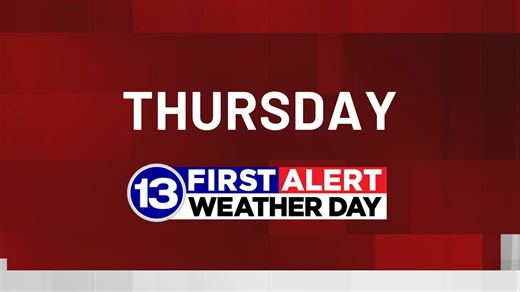 13 First Alert Weather Day in effect for chance of severe storms
