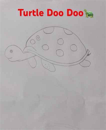 Cute Turtle Drawing for Kids 🐢 Easy & Fun Step-by-Step Art #artvibes #kidsdrawing #easydrawing #art