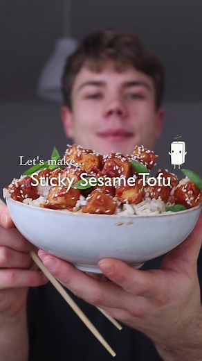 Delicious Sticky Sesame Tofu Recipe