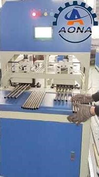 Small Round Tube Punching & Cutting Machine | Automatic Tube Processing #tubecutting #tubepunching