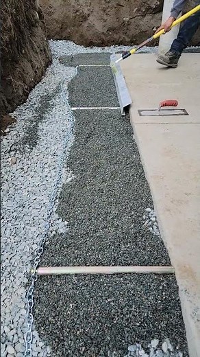Allan Block Retaining Wall base screeding