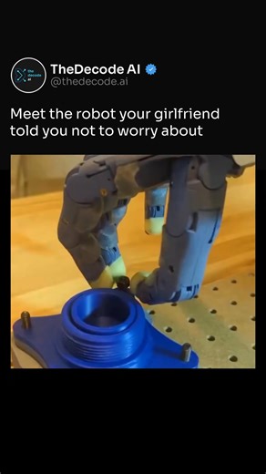 Decode AI | Meet the robot your girlfriend told you not to worry about. This robotic hand moves with a level of speed and precision no human can... | Instagram