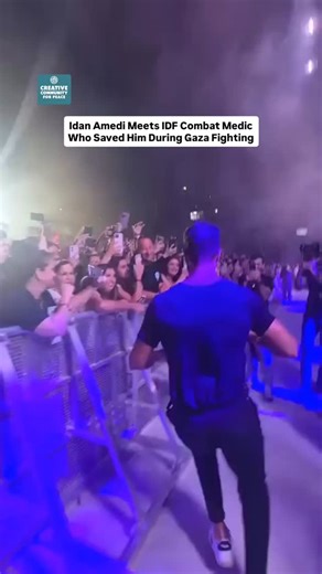 At Idan Amedi’s recent concert in Jerusalem, he met the IDF combat medic who saved his life in Gaza after he was seriously injured. | Creative Community for Peace - CCFP