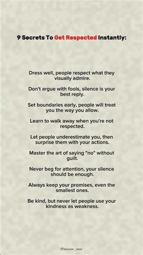 To Get Respected Instantly 😎📈| #motivation #success #shortsfeed #shorts #respect #sigma #english