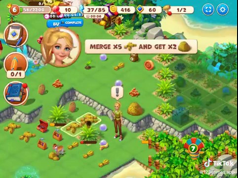 Tropical Merge: Discover Fun with 123Games.App
