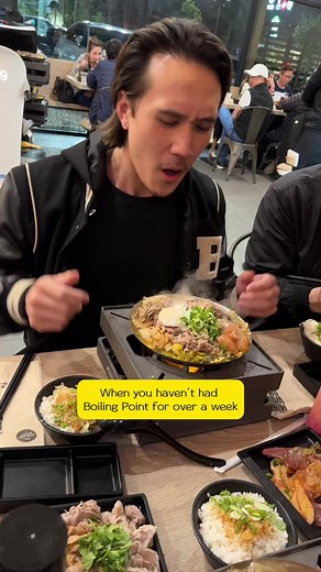 When you've been craving Boiling Point for over a week and you forgot you're in public🍜😅 🎤 | Boiling Point USA
