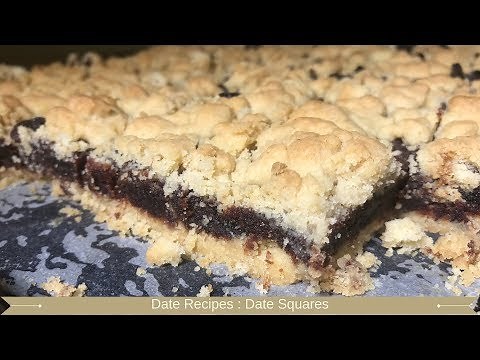 Date Recipes : Date Squares Without Oats : Date Squares