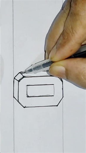 👉👉3D drawing in English block number lettering practice "0"♥️