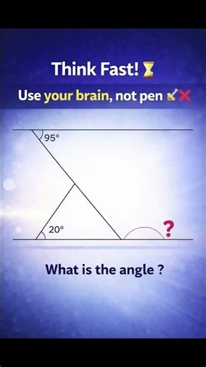 Geometry Puzzle Challenge 🔥 | Find the Angle