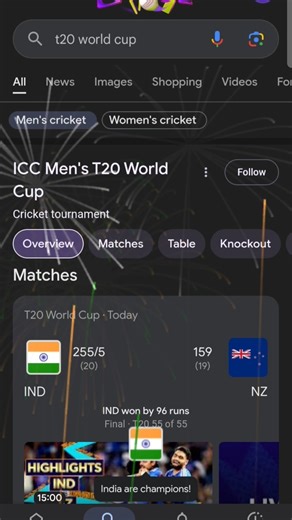 Real Fireworks + India WIN T20 World Cup 2026 by 96 Runs!! 🏆 Historic 3rd Title 🔥 #T20WorldCup2026