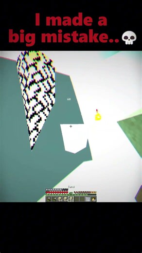 I made a big mistake..💀 #minecraft #shorts
