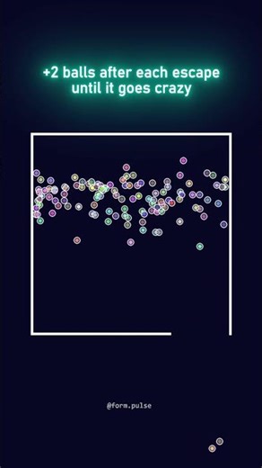 Adding Balls Until It Explodes 🤯 #shorts #satisfying #simulation