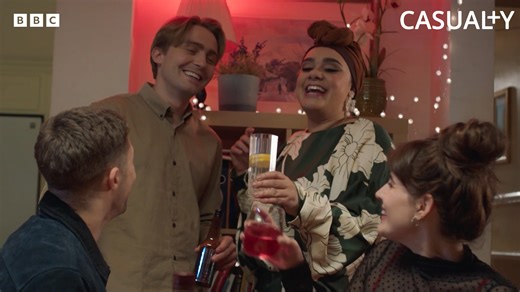 When colleagues become friends 💚 What’s your favourite friendship at Holby? Let us know in the comments ⬇️ | BBC Casualty