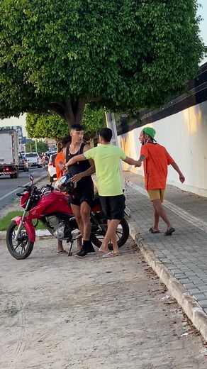 Playful Handshake Moments in Urban Settings