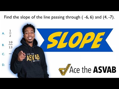 ASVAB Math Knowledge - Slope (Practice Test Question)