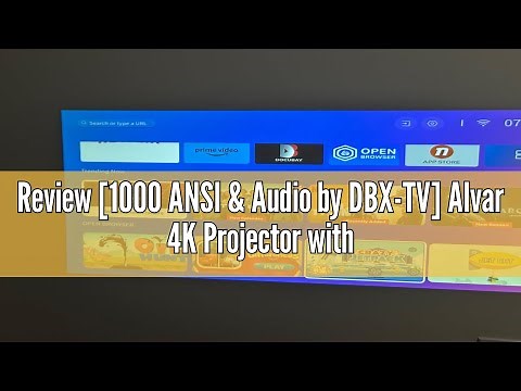 Review [1000 ANSI & Audio by DBX-TV] Alvar 4K Projector with WiFi 6 and Bluetooth, NetfIix Certified