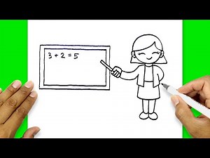 How To Draw A Teacher Step By Step | How To Draw Teacher Appreciation