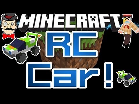 Minecraft RC CAR Mod ! Radio Control Toy & Race View Camera !