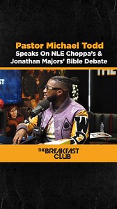 175K views · 4.1K reactions |  Michael Todd speaks on NLE Choppa and Jonathan Majors’ Bible debate and explains why some conversations shouldn’t happen in the public eye. "Be willing to go on the journey for more than 3 mins" Tap into the full conversation in YT! | Breakfast Club | Facebook