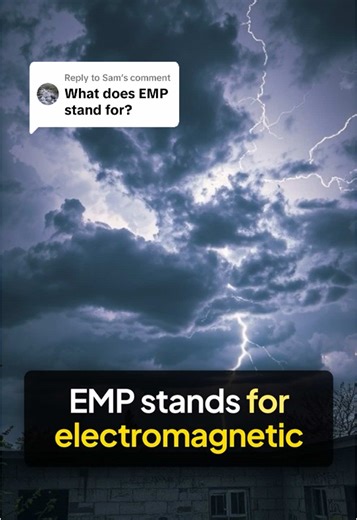 Replying to @Sam What is an EMP? One pulse can erase modern life in seconds. No warning. No power. No plan. Learn the truth before it’s too late. #WhatIsAnEMP #EMPExplained #GridDown #EMPPreparedness #BlackoutSurvival #DoomsdayPrepping #SHTFPlan #FaradayCage #SurvivalSkills #PrepperTok #OffGridLiving #ModernCollapse #CyberAttackReady #SolarFlare #Prepping101