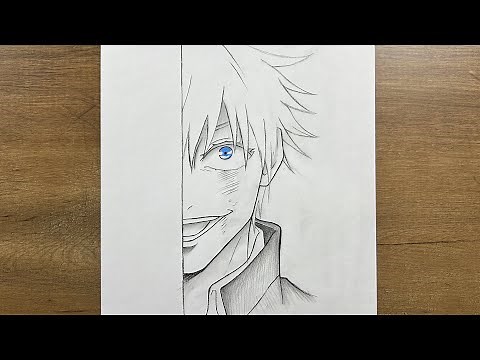 How to Draw Gojo Satoru EASY | Step-by-Step Jujutsu Kaisen Drawing