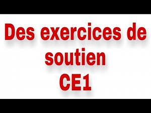 des exercices de soutien. grammaire CE1