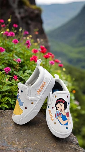 Personalized Princess Slip on Shoes || Custom Disney Princess Sneakers || Add Name || Disney Princess - Etsy