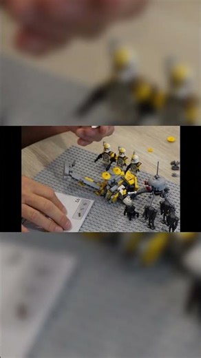 327th Clone Troopers From Star Wars Out Of Lego #minecraft #lego #legominecraft #shorts