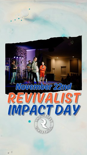 Over a decade ago, God used a Revivalist conference to completely change the course of Andrew’s life! What started as a word spoken in season became a lifestyle of speaking life into others. That’s the heartbeat of Revivalist Ministries — lives transformed and revival multiplying through everyday obedience. On November 22, be part of that impact. Revivalist Impact Day is your chance to sow into the ministry that’s empowering people to bring the Kingdom everywhere they go!! | Revivalist Ministrie