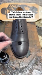 17K views · 600 reactions | Fake!!! Cheating!!! Back in my Day!!! For clarity, this is not a magic liquid, it’s just wet shoe dye, and surprisingly enough it looks shiny when wet ? But if you do want to learn the process, then here it is 﫡 #shinewithsaphir #shoes #asmr #shoelover #shine #petina #photographer #photogram #instagood #instadaily #shoeshine #brown #shoeaddiction #armylife #asmrvideo #asmrsounds | Mr Bull & Shine | Facebook