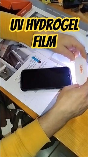 UV Hydrogel film installation 🔥