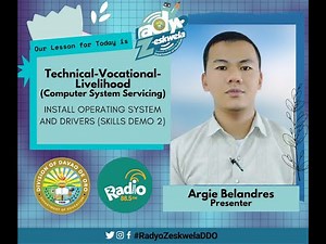 TVL (Computer System Servicing): Install Operating System and Drivers (Skills Demo 2)