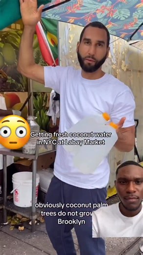 I heard about Labay Market in NYC - they crack open fresh coconuts for coconut juice!! You know I had to pull up | Tyshon Lawrence