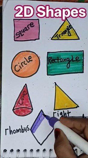 how to draw shapes ♦️ #shape #art #drawing #shapes #drawingforkids #learning #easydrawing