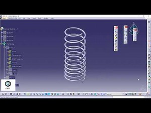 Helical Spring | Variable Pitch | Law | CATIA