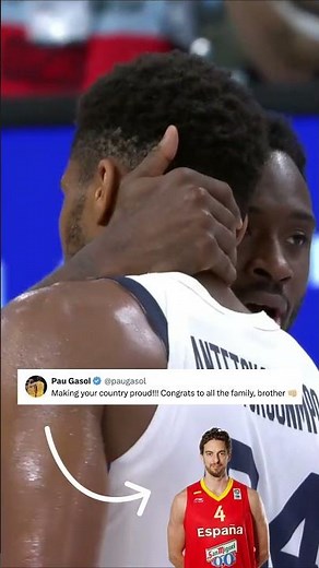 🇪🇸 Pau Gasol honors the incredible journey of the Antetokounmpo brothers 🇬🇷👏 #EuroBasket