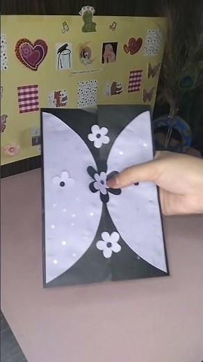 How to make a greeting card for birthday Handmade card without glue and Scissors | White paper craft