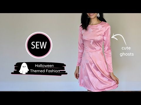 Ghostly Chic: Sew an Easy Skater Dress (Perfect for Halloween or Everyday!)