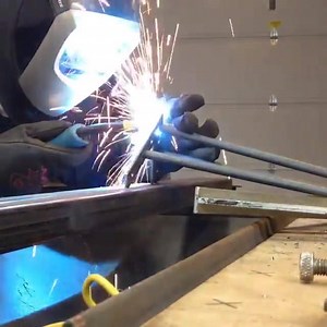 "Finishing off the welds on some custom 12" metal table legs." Video Courtesy: Naked Metal Studio | American Welding Society