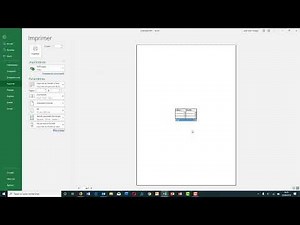 Excel - A l'impression, centrer sur la page.