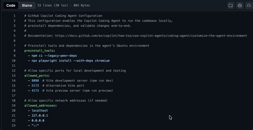 GitHub Copilot may require custom tools, dependencies, or the ability to build and run a project on specific ports. By default, Copilot cannot handle this autonomously. These capabilities can be… | Davide Pollicino