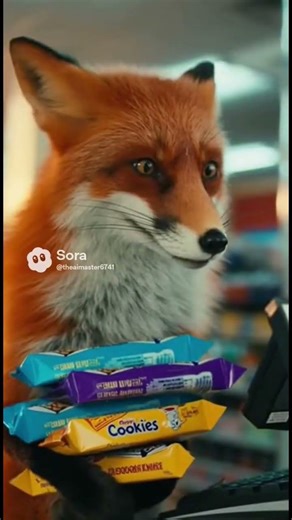 POV a fox steals cookies from a local store. #stealer #cookies #brainrot #fyp