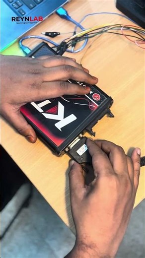 Connecting a KTAG tool to an ECU for reading, writing, and cloning