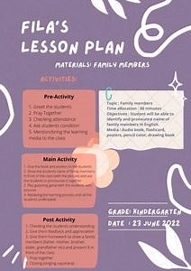 Family Members Lesson Plans - ELL'S CLASS