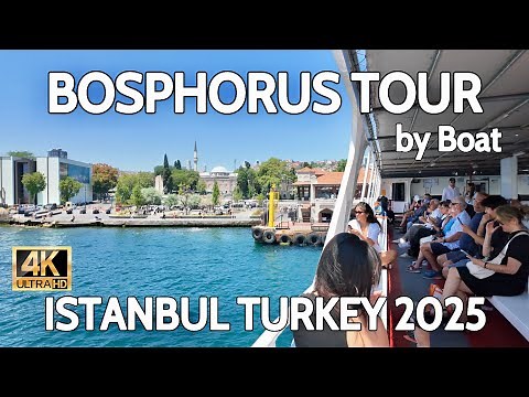 Istanbul Bosphorus Boat Tour 4K UHD | Iconic Landmarks & Travel Tips
