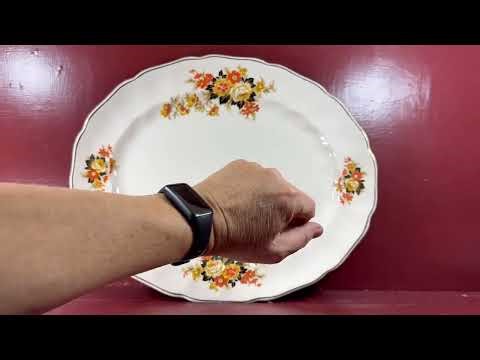 Johnson Brothers China Old Chelsea Autumn Flowers 13.75-inch Platter